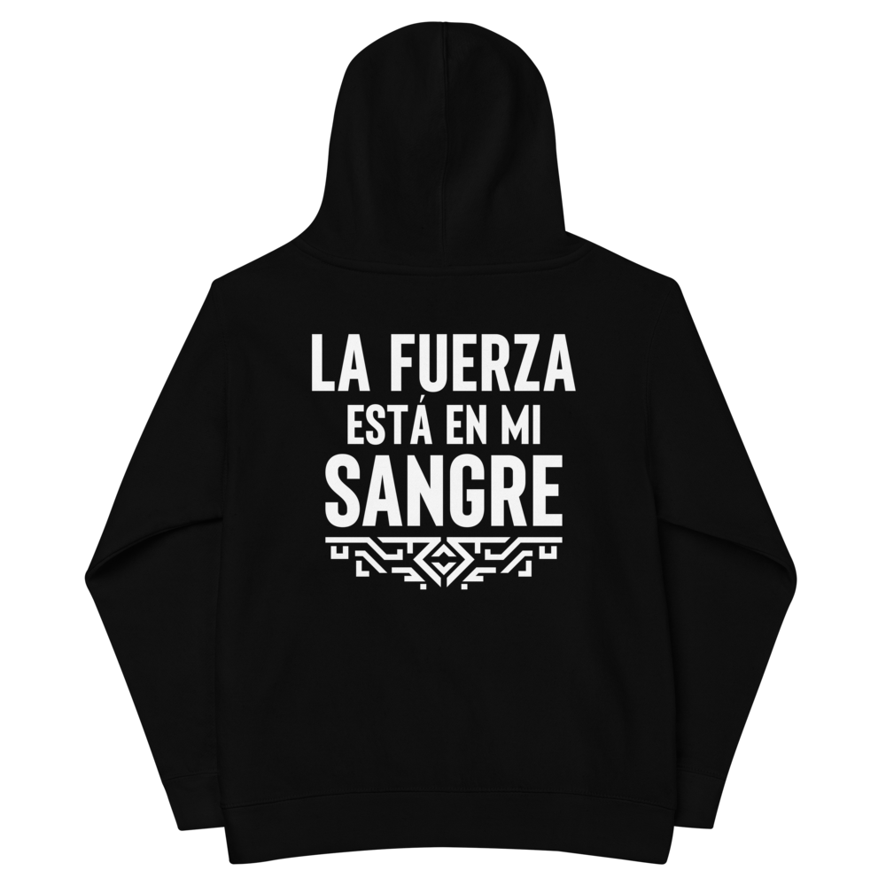 Kids Heritage Hoodie — Black Unisex Pullover | RAÍZ Athletics