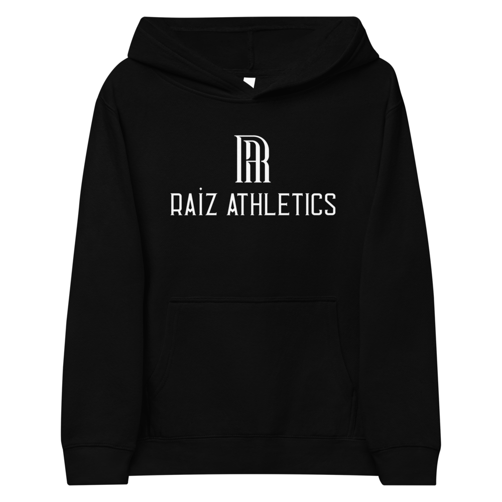 Kids Heritage Hoodie — Black Unisex Pullover | RAÍZ Athletics