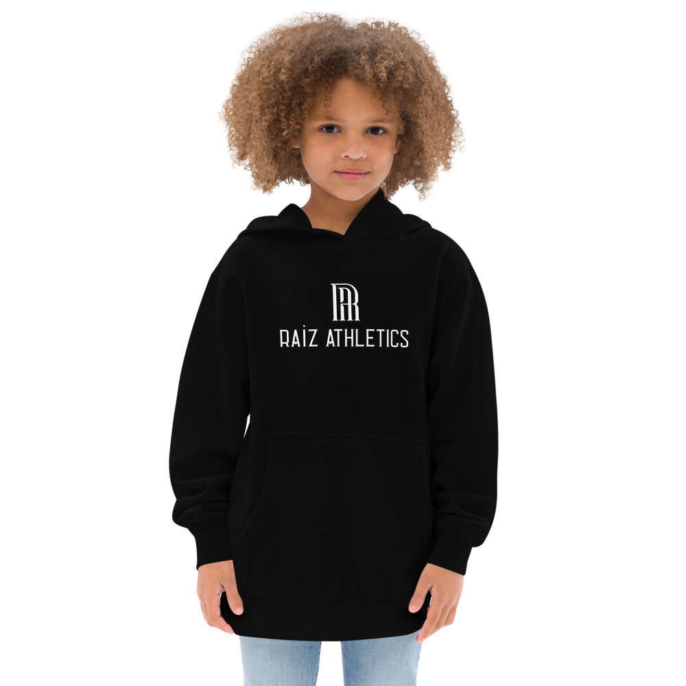 Kids Heritage Hoodie — Black Unisex Pullover | RAÍZ Athletics