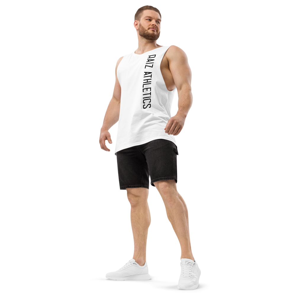 RAÍZ Athletics Warrior Tank White — Latino Gym Wear Australia