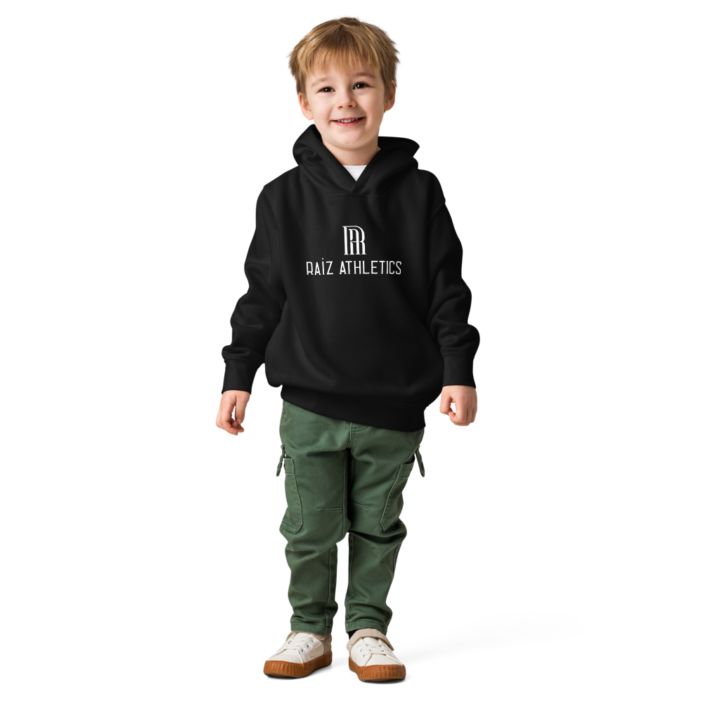 Toddler Heritage Hoodie — Black Unisex Pullover | RAÍZ Athletics