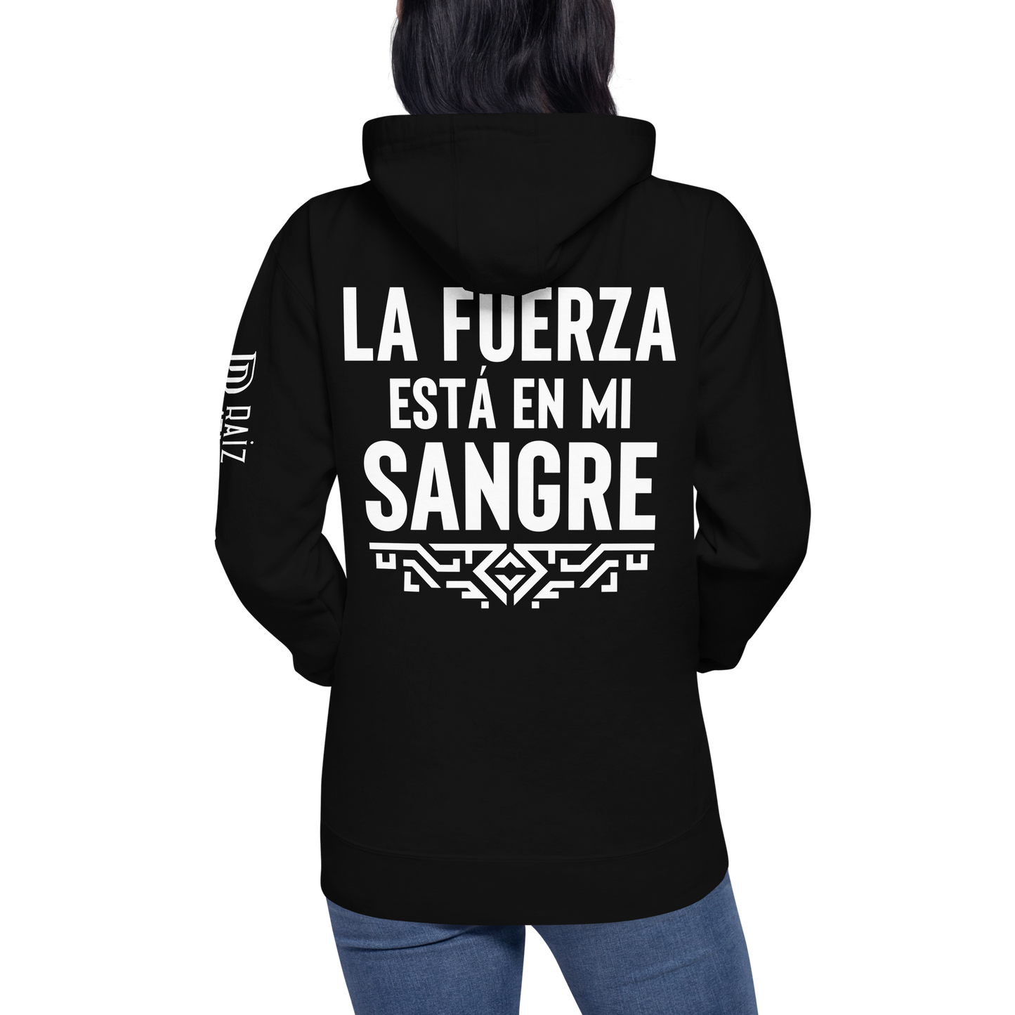 Heritage Hoodie — Black Unisex Pullover | RAÍZ Athletics