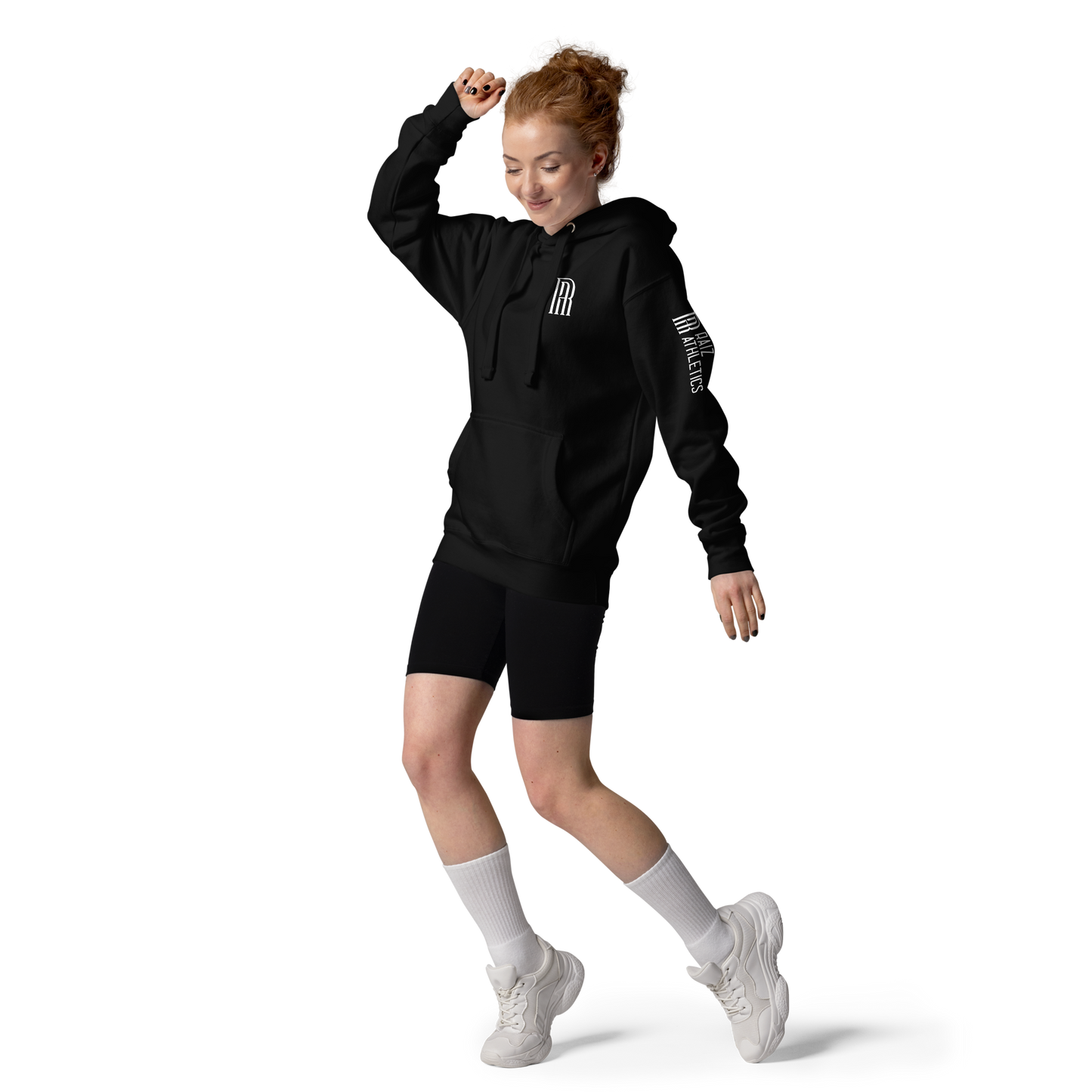 Heritage Hoodie — Black Unisex Pullover | RAÍZ Athletics