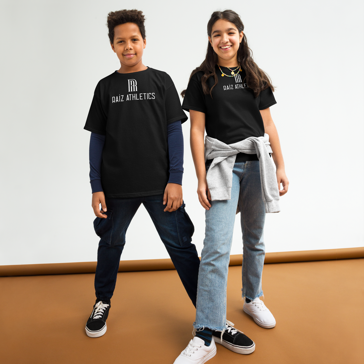 Kids Bloodline Tee — Black Unisex Pullover | RAÍZ Athletics