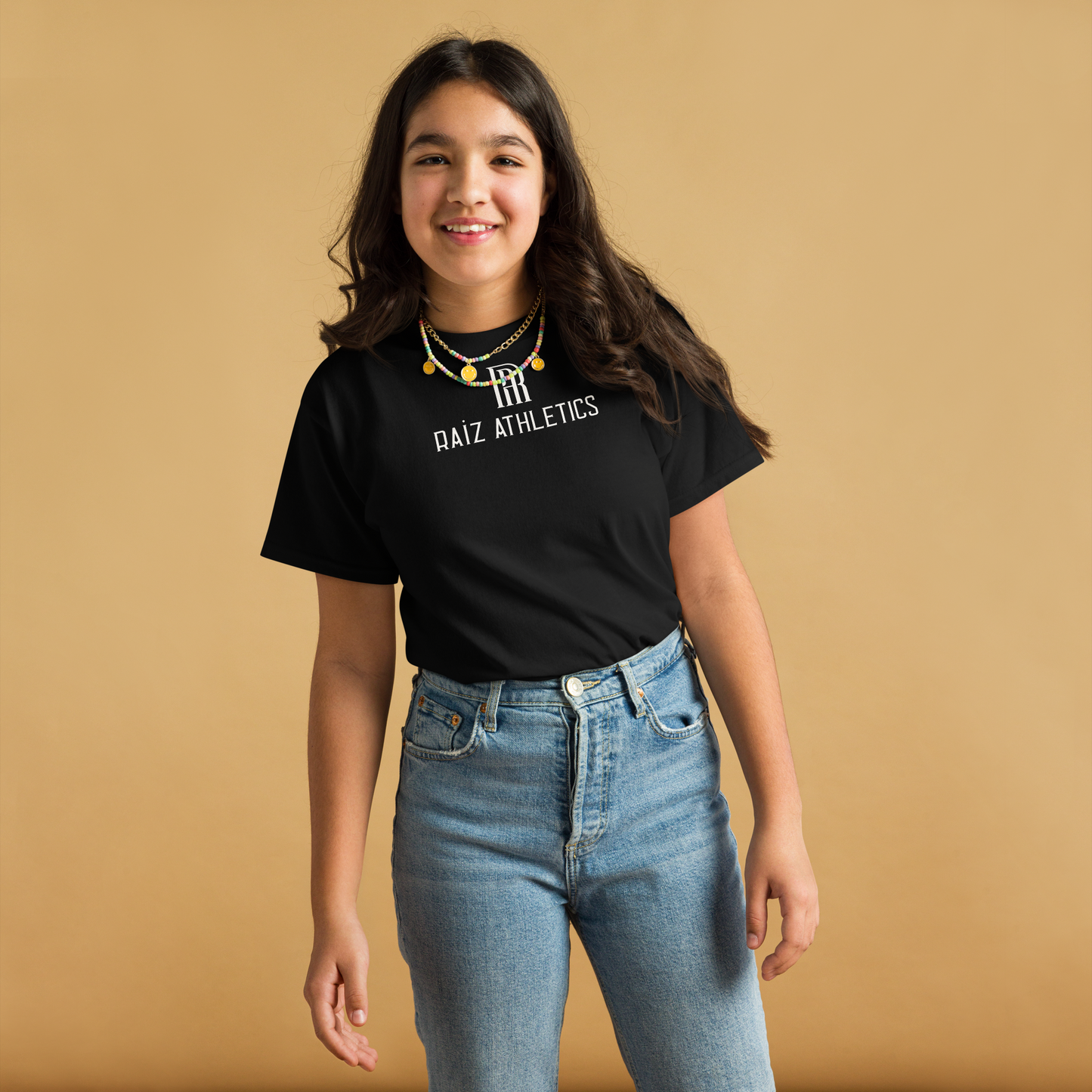 Kids Bloodline Tee — Black Unisex Pullover | RAÍZ Athletics
